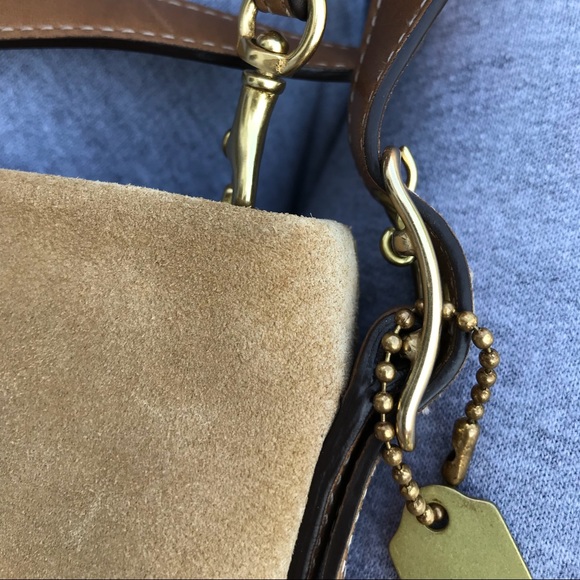 Authentic Coach suede mini handbag - Picture 7 of 8